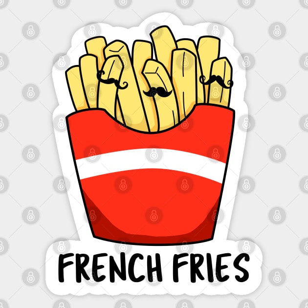 French Fries Cute Food Pun Sticker by punnybone
